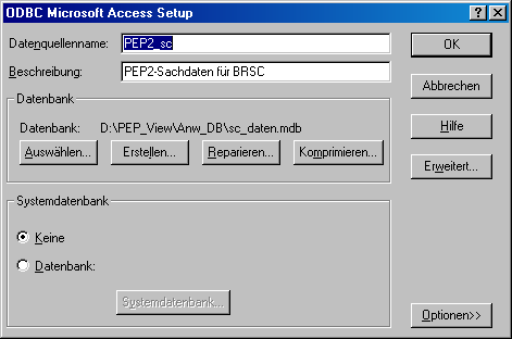 ODBC Microsoft Access Setup