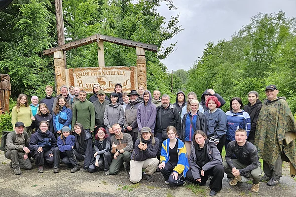 Gruppenbild im Reservat Plaiul Fagului, Republik Moldau