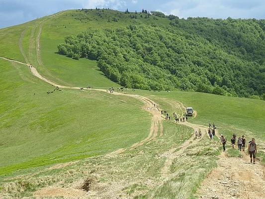 Mokryanske Poloninya - group and luggage transport