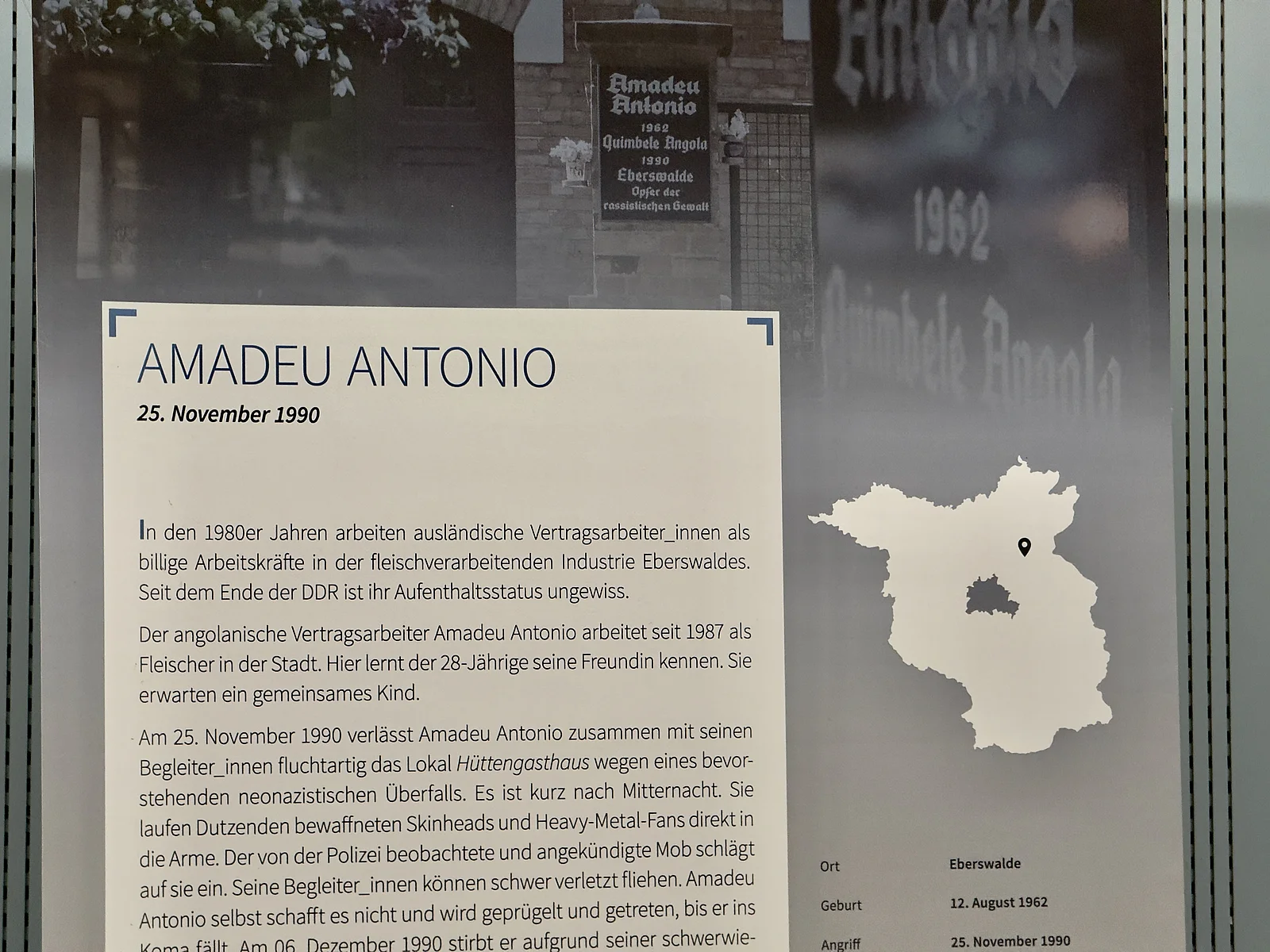 Amadeu Antonio - one of too many victims of right-wing violence