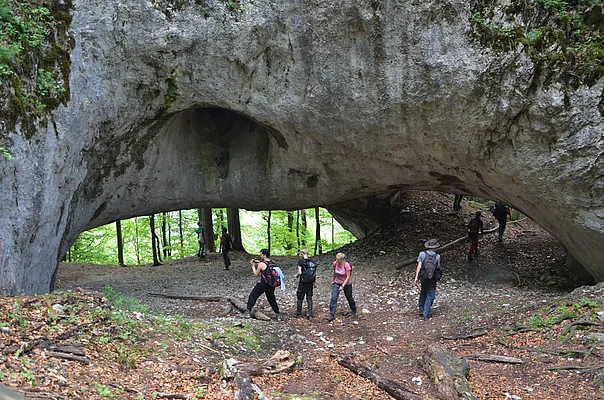 Uholka limestone bridge