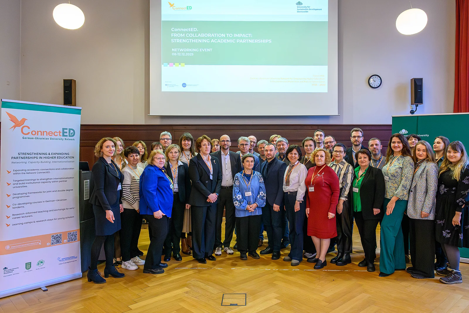 Group photo Connect:ED German-Ukrainian University Network project meeting