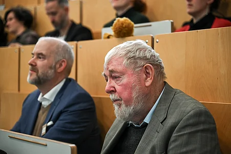 Michael Succow im Hörsaal