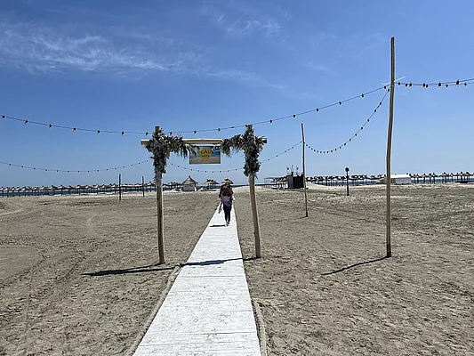 At the Black Sea beach in Sulina