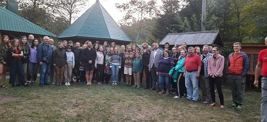 Group picture in Velyka Uholka