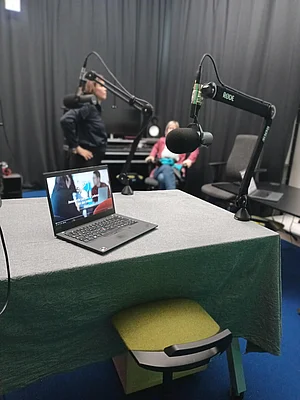 Mikro in einem Studio