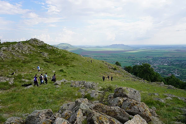  Hiking through the Măcin Mountains