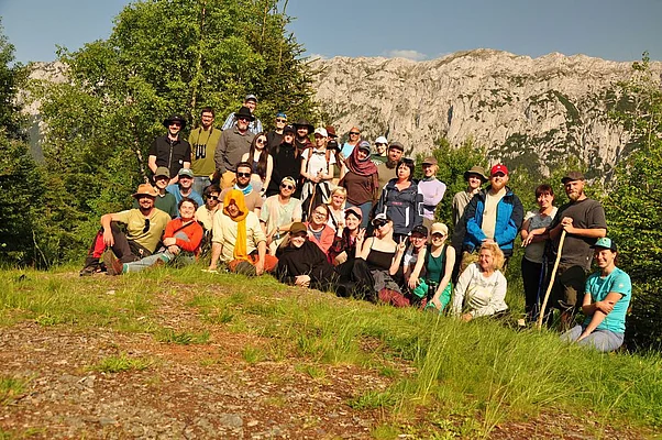 Infront of the Piatra Craiului wall