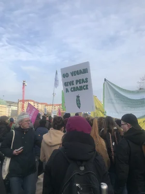 Pflanzliche Ernährung stärken & friedlich demonstrieren Teilnahme an der Demonstration "Wir haben es satt"