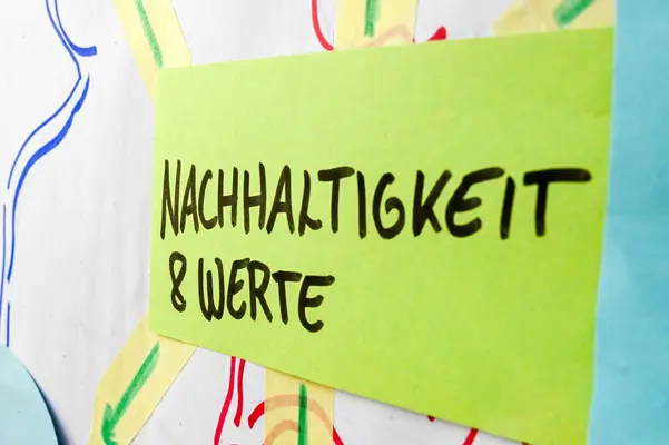 Sustainability and Values Ausschnitt eines Schaubildes, welches Im Rahmen eines Moduls im weiterbildenden Masterstudiengang „Strategisches Nachhaltigkeitsmanagement“ entstanden ist.