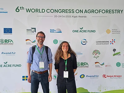 Prof. Dr. Tobias Cremer und Kirsten MEUER auf dem 6. World Congress on Agroforestry