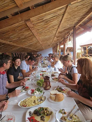 Lunch at Valeni eco-pension