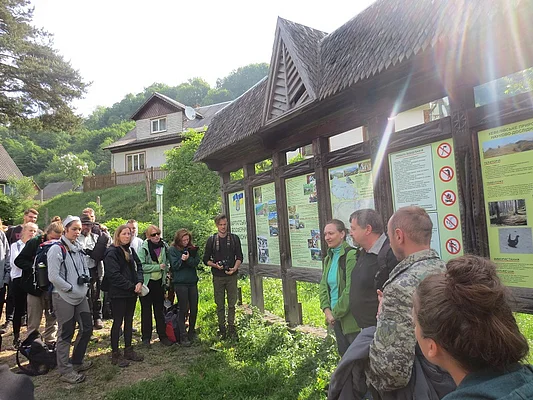  Entrance to Carpathian Biosphere Reserve north of Kvasy, Ukraine - Introduction by V. Pokynchereda