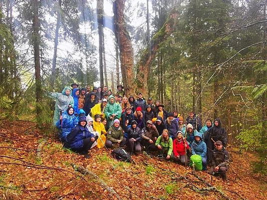 A Rainy Group Picture