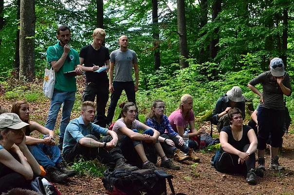 Listening and taking notes from expert information in the forest