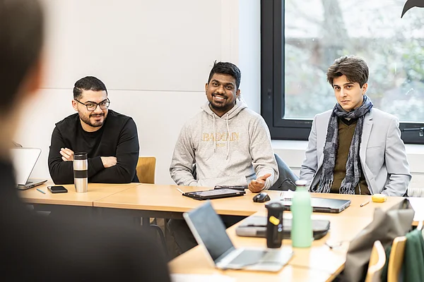 Internationale Studierende im Deutschkurs
