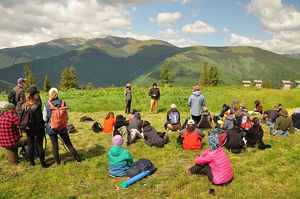 Morning outdoor classroom session