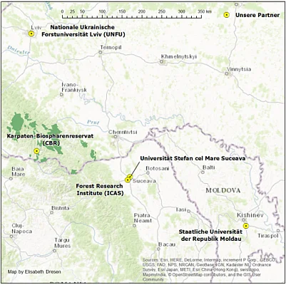 Map of Programme Partners