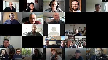 Screenshot of Zoom meeting during the introductiory day of the Virtual Excursion on 25 May 2020