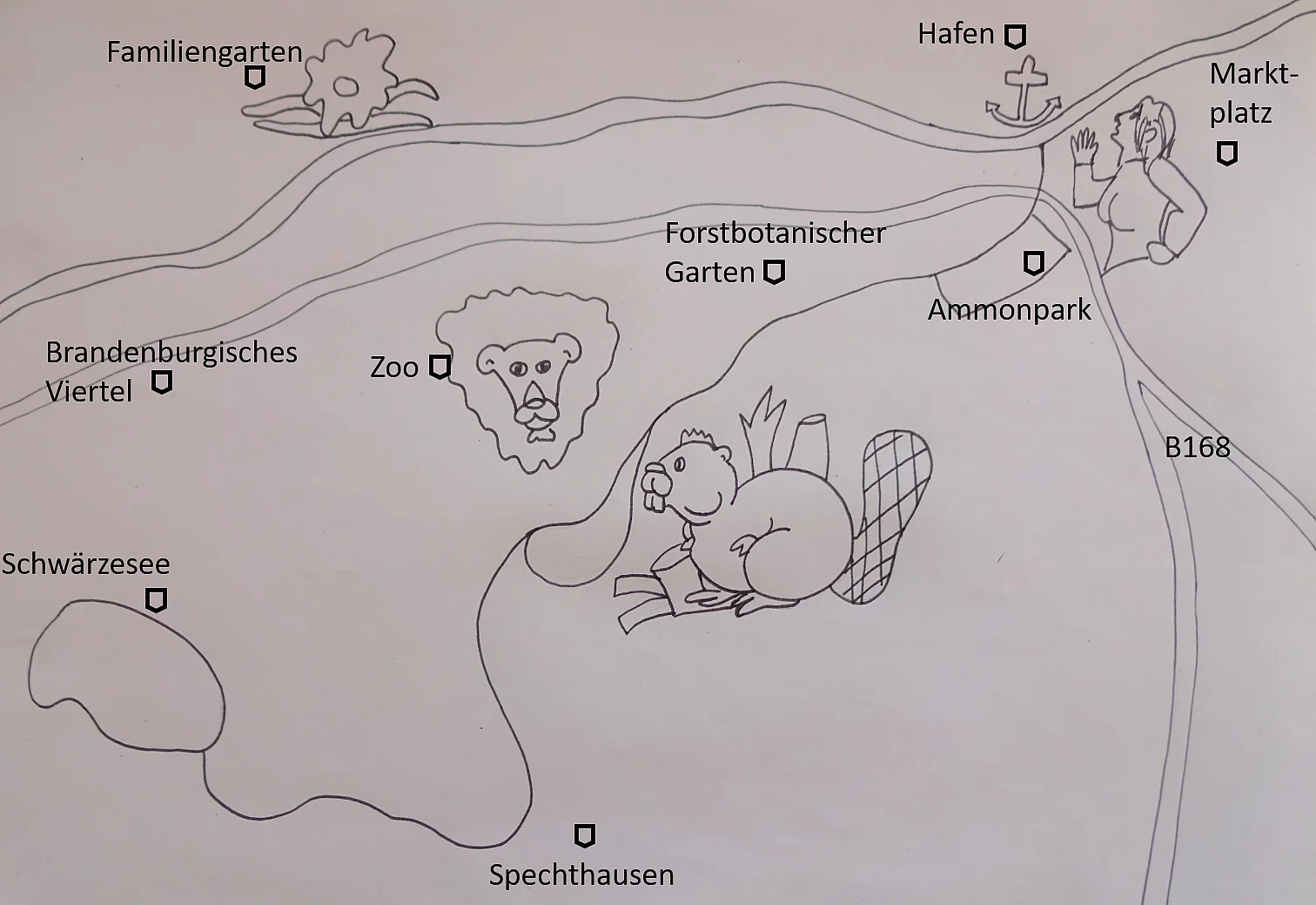 eine Grafik zeit einen Biber