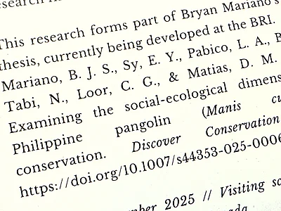 Veröffentlichung zu Pangolinen